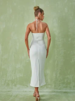 Dresses|Midi Dresses*Mew Mews Fashion Dorcas Halterneck Cutout Midi Dress