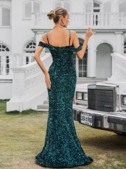 Embellishment|Dresses*Lu Yili Dyvora Spaghetti Embellished Maxi Dress