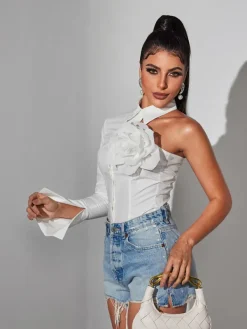 Tops*Mew Mews Fashion Eames Flower Cutout Top