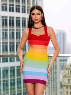 Dresses|Mini Dresses*Bandage Eckstein Mini Dress