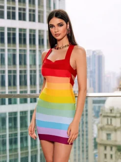Dresses|Mini Dresses*Bandage Eckstein Mini Dress