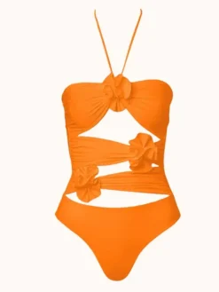 Bikini Sets*Mew Mews Fashion Eleven Halterneck Swimwear Two Piece Set