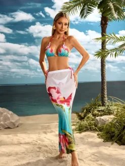 Bikini Sets|Swimwear*Mew Mews Fashion Elyxir Floral Bikini Three Piece Set
