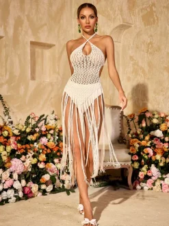 One Piece|Swimwear*Mew Mews Fashion Elyzor Fringe One Piece Swimsuit