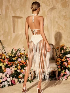 One Piece|Swimwear*Mew Mews Fashion Elyzor Fringe One Piece Swimsuit