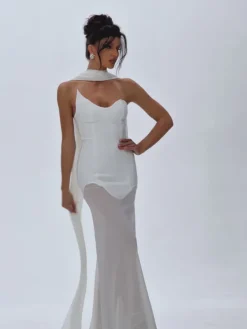 Dresses|Maxi Dresses*Bandage Emine Strapless Draped Maxi Dress