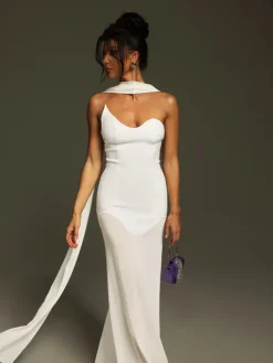 Dresses|Maxi Dresses*Bandage Emine Strapless Draped Maxi Dress