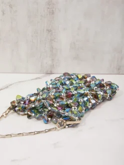 Bags*Mew Mews Fashion Erica Multi Crystal Cutout Bag