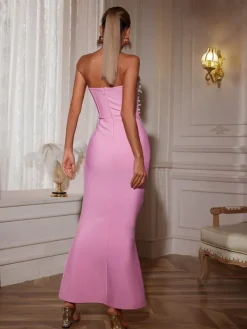 Dresses|Maxi Dresses*Mew Mews Fashion Everett Strapless Pearl Bandage Dress