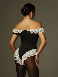 Bodysuits|Tops*Mew Mews Fashion Fenrir Off Shoulder Lace Bodysuit