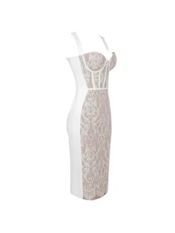 Dresses|Midi Dresses*Bandage Finbar Lace Dress In White