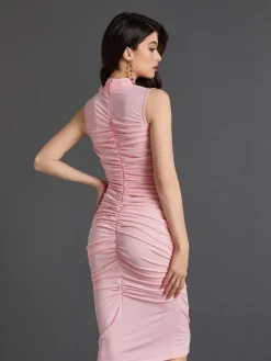 Dresses|Midi Dresses*Mew Mews Fashion Fionnuala Flower Ruched Midi Dress