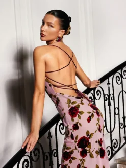 Dresses|Maxi Dresses*Mew Mews Fashion Gilead Spagehtti Floral Maxi Dress