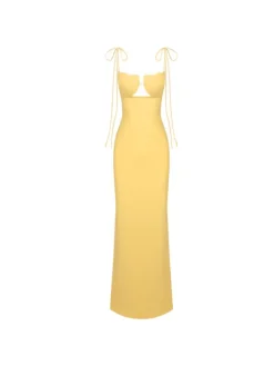 Dresses*Bandage Gwyn Shell Cutout Maxi Dress In Yellow