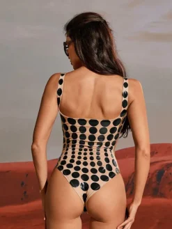 Bodysuits|Tops*Mew Mews Fashion Ishi Dot Printed Bodysuit