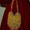 Bags*Mew Mews Fashion Jael Drip Yellow Rhinestone Mini Clutch
