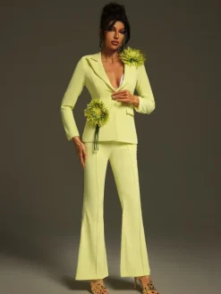 Blazers|Sets & Co-ords*Mew Mews Fashion Jamaun Long Sleeve Flower Blazer Set