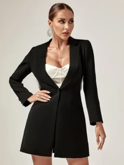 Blazers|Dresses*Mew Mews Fashion Juno Plunge Backless Blazer Dress