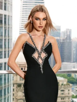 Dresses|Maxi Dresses*Bandage Kylo Crystal Maxi Dress