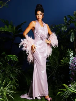 Dresses|Maxi Dresses*Mew Mews Fashion Lahela Halterneck Flower Maxi Dress With Shrug