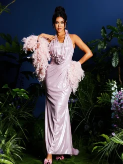 Dresses|Maxi Dresses*Mew Mews Fashion Lahela Halterneck Flower Maxi Dress With Shrug