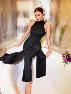 Armor Tops|Dresses*Mew Mews Fashion Laoise High Neck Twisted Maxi Dress