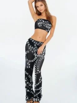 Sets & Co-ords*Mew Mews Fashion Latika Rhinestone Mesh Pants Set