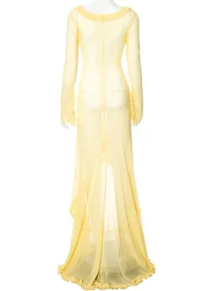 Dresses*Mew Mews Fashion Liev See Through Cutout Ruched Dress