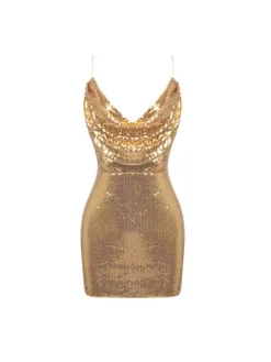 Dresses|Mini Dresses*Mew Mews Fashion Lloyd Spaghetti Sequin Mini Dress