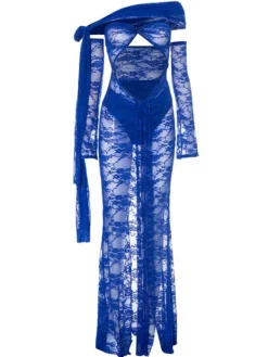 Dresses|Maxi Dresses*Mew Mews Fashion Luxanna Cutout Split Lace Maxi Dress