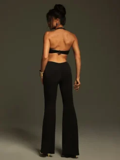 Jumpsuits & Romper*Mew Mews Fashion Mackie Halternck Flower Cutout Jumpsuit