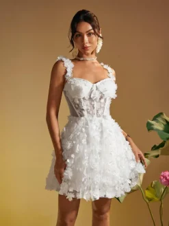 Dresses|Mini Dresses*Mew Mews Fashion Magni Spaghetti Flower Mini Dress