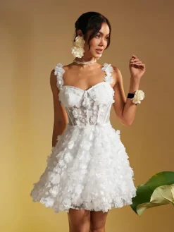 Dresses|Mini Dresses*Mew Mews Fashion Magni Spaghetti Flower Mini Dress