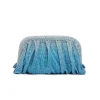 Bags*Mew Mews Fashion Marigold Ruched Crystal Clutch In Blue