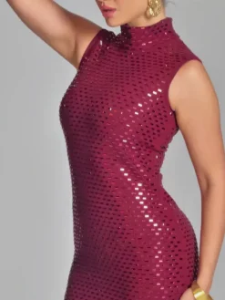 Dresses|Maxi Dresses*Mew Mews Fashion Marius Sleeveless Rhinestone Maxi Dress