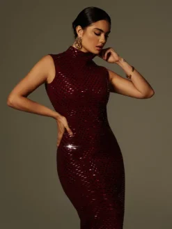 Dresses|Maxi Dresses*Mew Mews Fashion Marius Sleeveless Rhinestone Maxi Dress