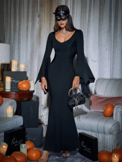 Dresses|Maxi Dresses*Mew Mews Fashion Mavis Bat Wing Sleeve Maxi Sleeve