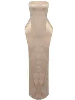Dresses|Maxi Dresses*Mew Mews Fashion Maxima Strapless Satin Maxi Dress
