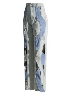 Pants & Shorts*Mew Mews Fashion Mehetabel Cutout Denim Pants In Light Blue