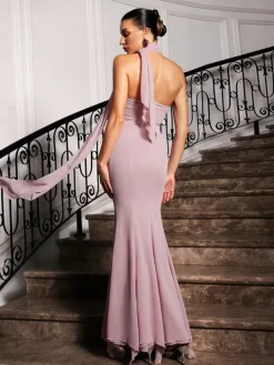 Dresses|Maxi Dresses*Mew Mews Fashion Miette Strapless Ruched Cutout Maxi Dress