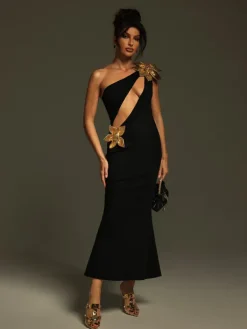 Dresses|Midi Dresses*Bandage Nadiia Cutout Flower Midi Dress