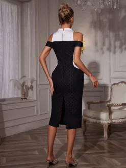 Dresses|Midi Dresses*Mew Mews Fashion Neelam Folded Collar Midi Dress