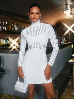 Dresses|Mini Dresses*Bandage Nowak Long Sleeve Mini Dress