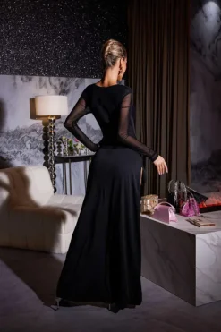 Dresses|Maxi Dresses*Mew Mews Fashion Pascal Long Sleeve Cutout Split Maxi Dress