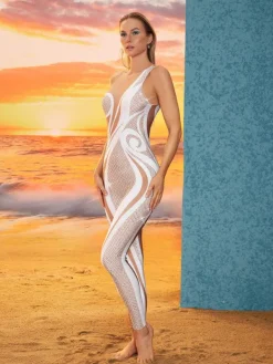 Jumpsuits & Romper|Embellishment*Embellishment O/S Perseus Rhinestone Printed Jumpsuit