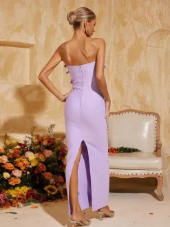 Dresses|Maxi Dresses*Bandage Petulah Strapless Ruched Maxi Dress