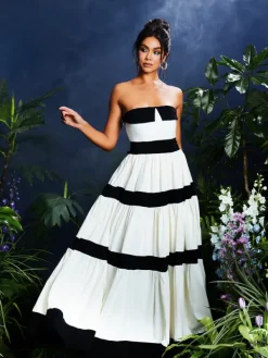 Dresses|Maxi Dresses*Mew Mews Fashion Quynh Strapless Bow Maxi Dress