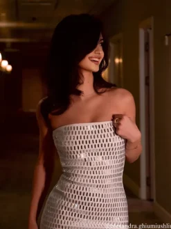 Dresses*Bandage Ridley Rhinestone Maxi Dress In White