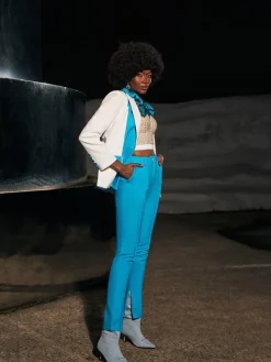 Sets & Co-ords*Mew Mews Fashion Rita Long Sleeve Blazer Set In Blue