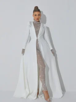 Coats & Jackets|Embellishment*Embellishment Roise Crystal Embellished Coat